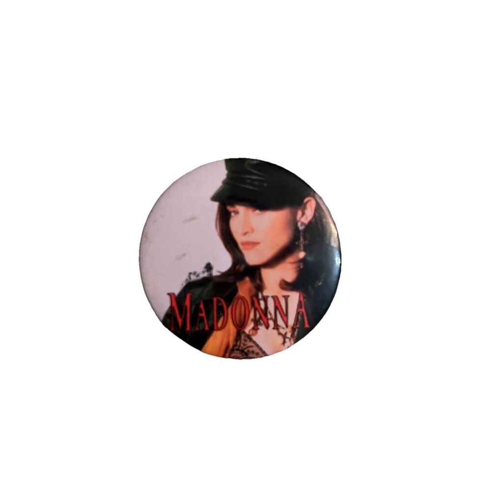 Rare Vintage Madonna Collectible Button Pin 1.25" Icon